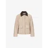 Theory Patch Boxy Jacket In Brown