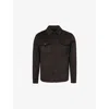 Theory Cropped Wool And Cashmere-blend Felt Jacket In Hickory Melange