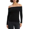 Theory Womens Viscose Pullover Top In Black