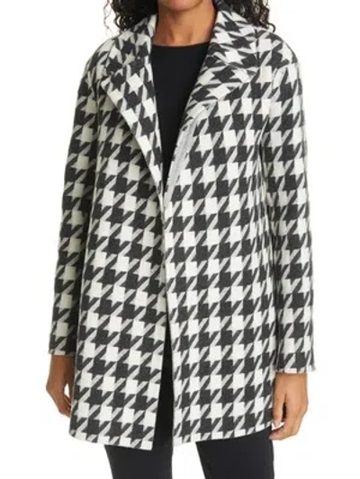 Pre-owned Theory Womens Wool Blend Belted Pocketed Wrap Jacket In Black