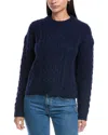 Theory Wool & Cashmere-blend Aran Crewneck Sweater In Blue