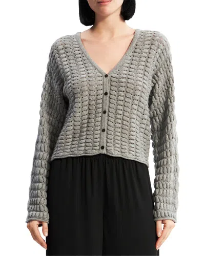 Theory Wool & Cashmere-blend Hanelee Sweater In Grey