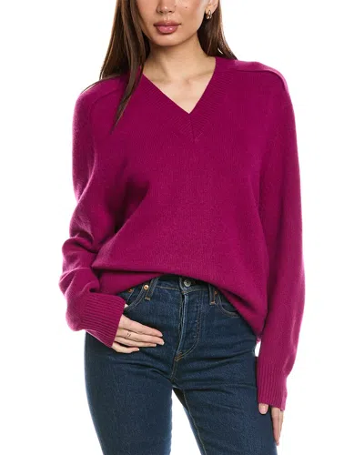 Theory Wool & Cashmere-blend Karenia V-neck Sweater In Multi