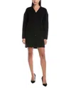 Theory Wool & Cashmere-blend Midi Dress In Black