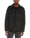 Theory Wool & Cashmere-blend Shirt Jacket In Black