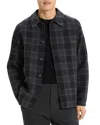 Theory Wool & Cashmere Check Overshirt
