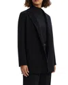 Theory New Divide Double-face Wool Blazer In Black