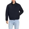 Theory Stand Collar Jacket In Luxe New Divide In Baltic