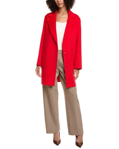 Theory Wool & Cashmere-blend Boy Coat In Red