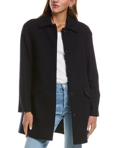 Theory Wool & Cashmere-blend Cape Coat In Black