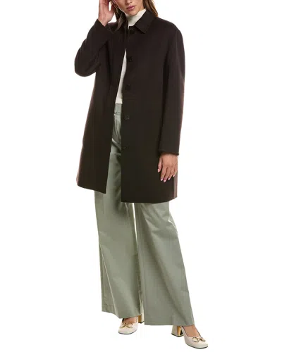 Theory Wool & Cashmere-blend Car Coat In Brown