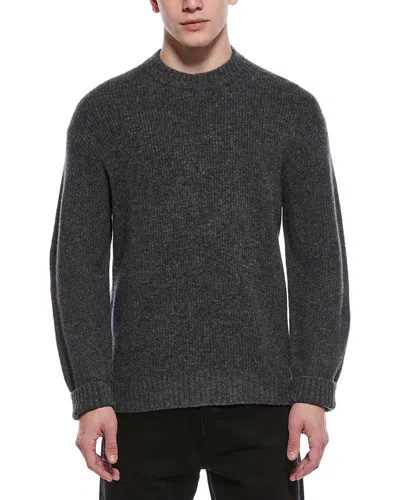 Theory Wool & Cashmere-blend Crewneck Sweater In Gray