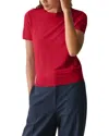 Theory Wool Basic T-shirt In Red