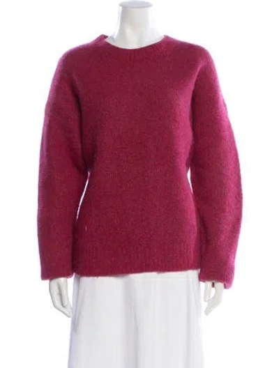 Pre-owned Theory Wool Bateau Neckline Sweater In Pink