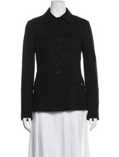 Pre-owned Theory Wool In Black
