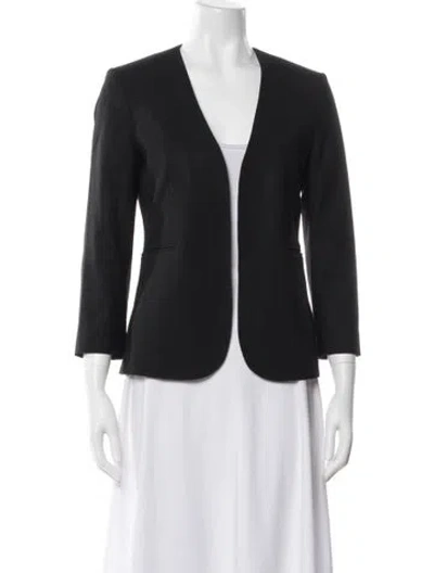 Pre-owned Theory Wool Blazer In Black