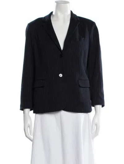 Pre-owned Theory Wool Blazer In Black