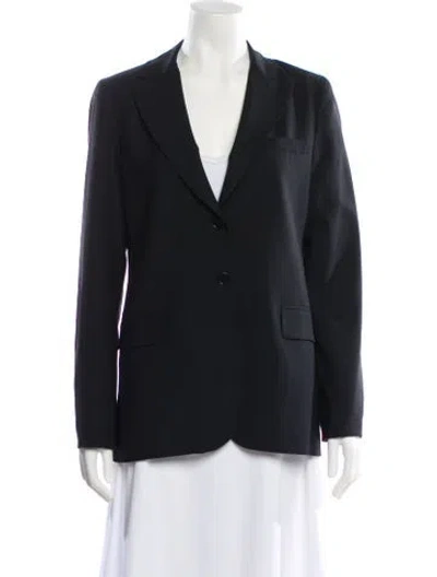 Pre-owned Theory Wool Blazer In Black
