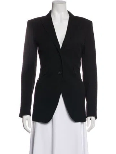 Pre-owned Theory Wool Blazer In Black