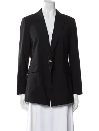 Pre-owned Theory Wool Blazer In Black