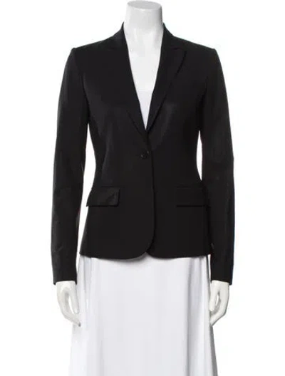 Pre-owned Theory Wool Blazer In Black