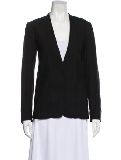 Pre-owned Theory Wool Blazer In Black