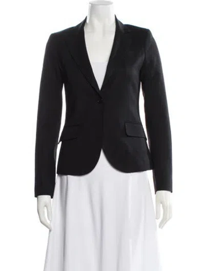 Pre-owned Theory Wool Blazer In Black