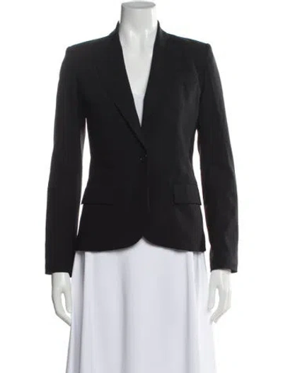 Pre-owned Theory Wool Blazer In Black