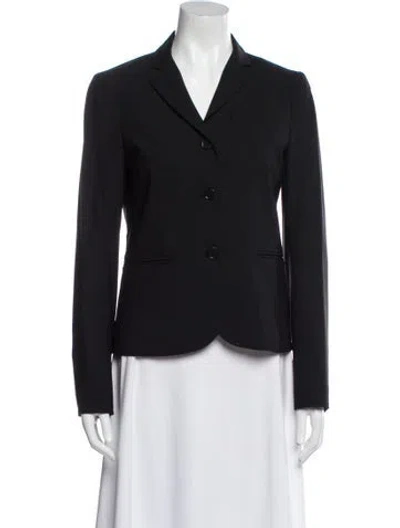 Pre-owned Theory Wool Blazer In Black