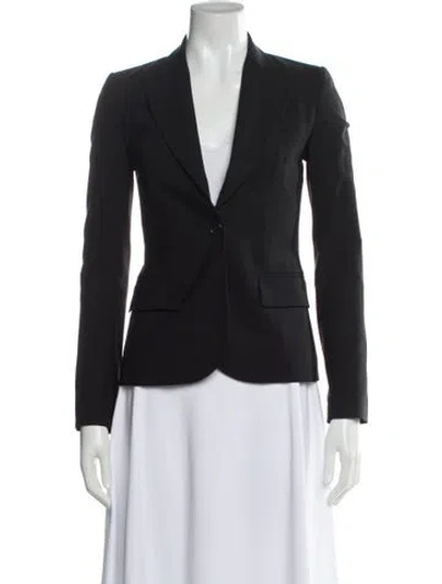 Pre-owned Theory Wool Blazer In Black