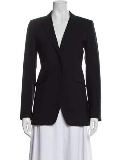 Pre-owned Theory Wool Blazer In Black