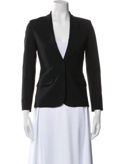 Pre-owned Theory Wool Blazer In Black