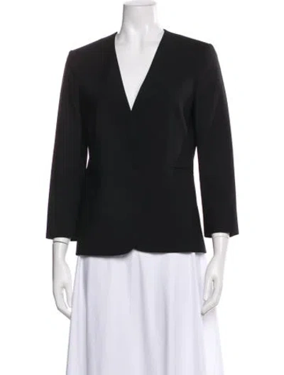 Pre-owned Theory Wool Blazer In Black