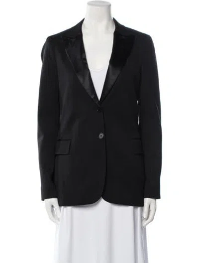 Pre-owned Theory Wool Blazer In Black
