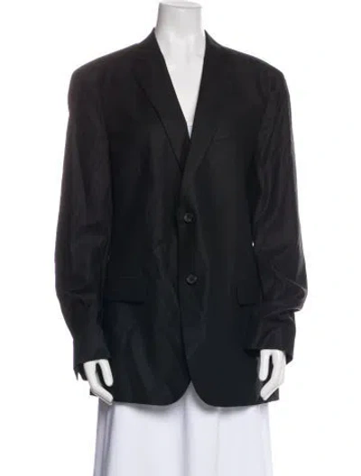 Pre-owned Theory Wool Blazer In Black