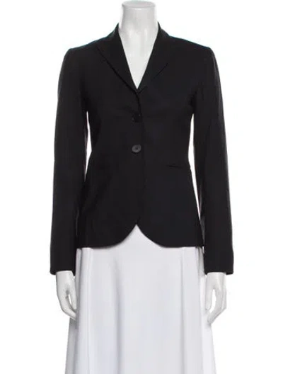 Pre-owned Theory Wool Blazer In Black