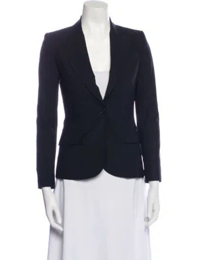 Pre-owned Theory Wool Blazer In Black