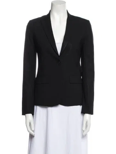 Pre-owned Theory Wool Blazer In Black
