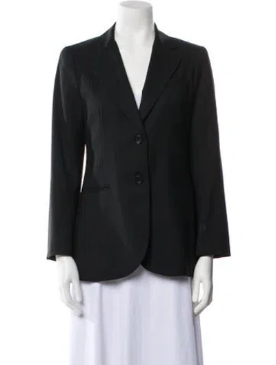 Pre-owned Theory Wool Blazer In Black