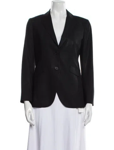 Pre-owned Theory Wool Blazer In Black
