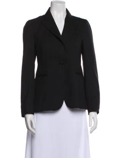 Pre-owned Theory Wool Blazer In Black