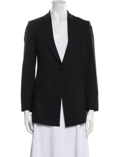 Pre-owned Theory Wool Blazer In Black