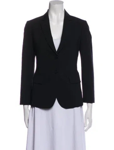 Pre-owned Theory Wool Blazer In Black