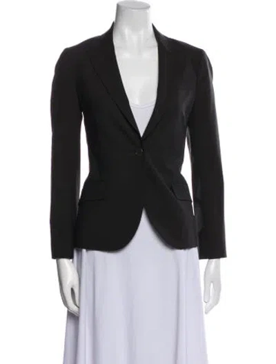 Pre-owned Theory Wool Blazer In Black
