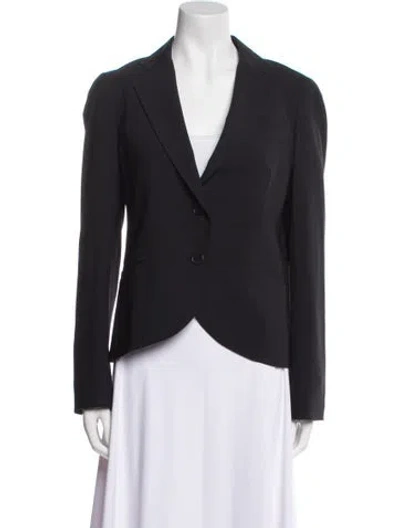 Pre-owned Theory Wool Blazer In Black