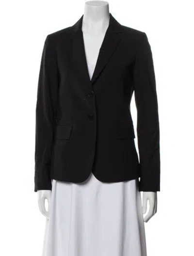 Pre-owned Theory Wool Blazer In Black