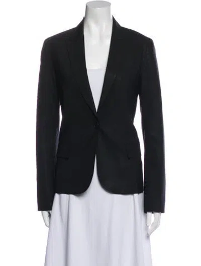 Pre-owned Theory Wool Blazer In Black
