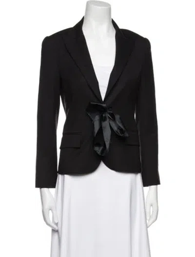 Pre-owned Theory Wool Blazer In Black