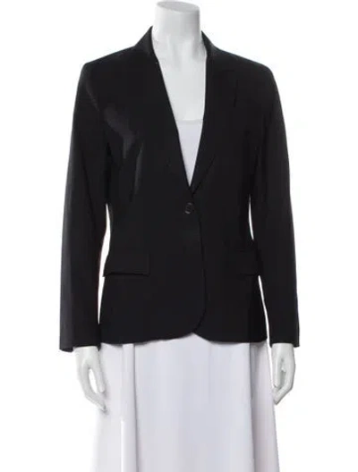 Pre-owned Theory Wool Blazer In Black