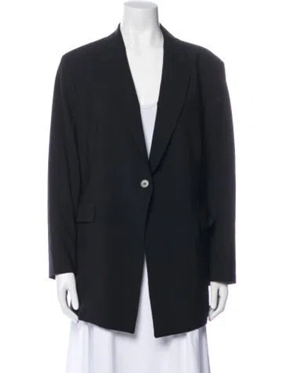 Pre-owned Theory Wool Blazer In Black